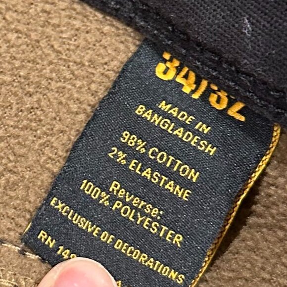 CAT Fleece Lined Pants - Black - Picture 2 of 3